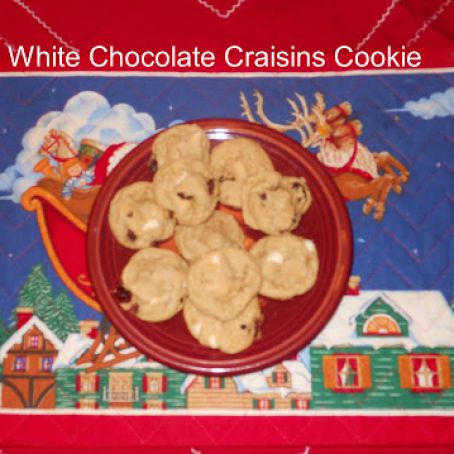 cookie-- WHITE CHOCOLATE CRAISINS
