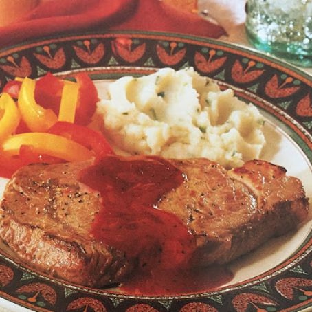 Rib Steak With Gravy