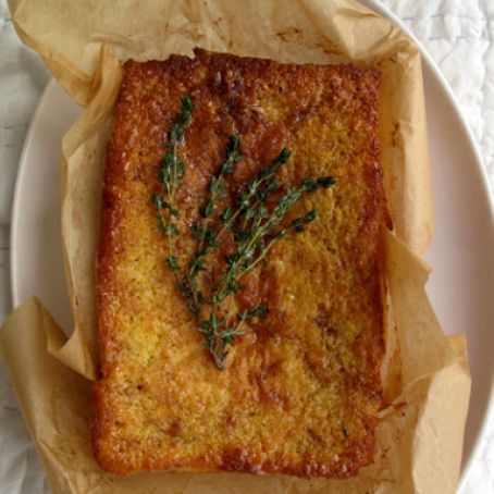 Lemon Yogurt Cake with Ginger-Thyme Syrup