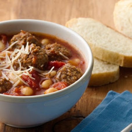 Slow-Cooker Italian Meatball Soup