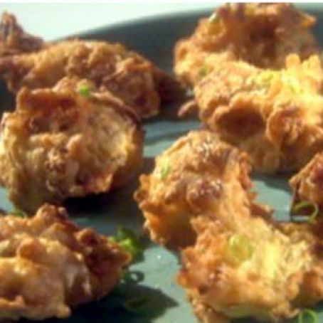 Artichoke Fritters with Lemon Cream