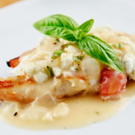 Chicken Thighs with Goat Cheese Sauce and Tarragon