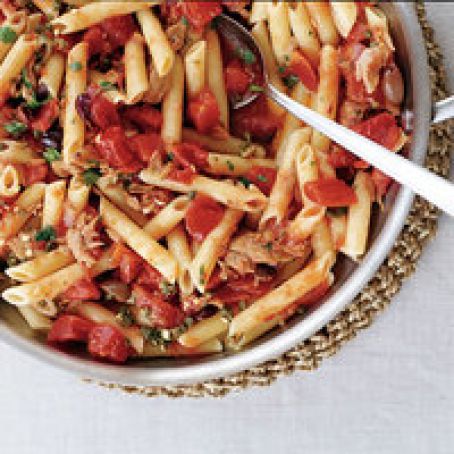 Tuna Puttanesca and Penne