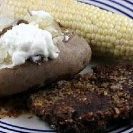 Slow Cooker Layered Dinner-Steak, Potatoes, Corn on the Cob