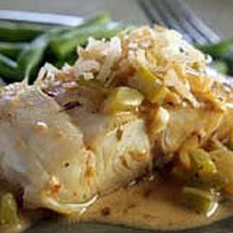 FILETE DE PESCADO EN SALSA DE COCO A LA CARTAGENA