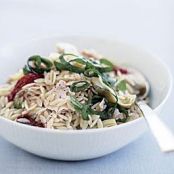 Lemony Orzo with Tuna and Artichoke Hearts