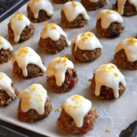 Raw Fruit Cake Bites