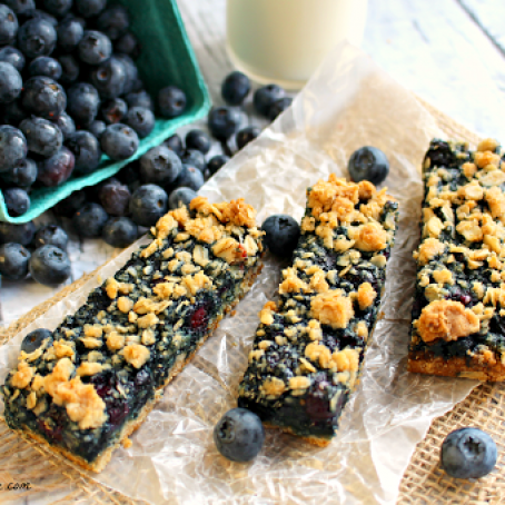 Blueberry Oatmeal Breakfast Bars