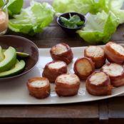 Bacon Wrapped Scallops with Spicy Mayo
