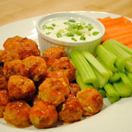 Buffalo Chicken Meatballs (Rachel Ray's)