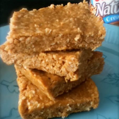 3 Ingredient No-Bake Peanut Butter Bars