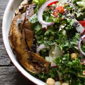 Salad - Chopped Kale Salad w/Creamy Almond Ginger Dressing