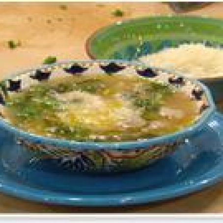 Beans and Greens Soup with Sausage Meatballs