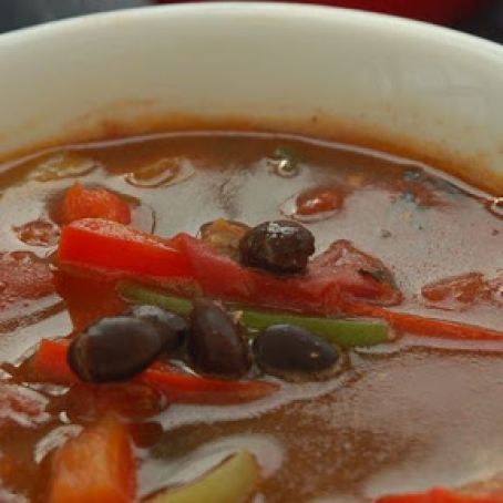 Easy Chicken Fajita Soup