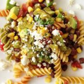Fiesta Pasta Salad & Green Chile Lime Vinaigrette