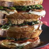 Mozzarella with Crispy Prosciutto and Broccoli Rabe