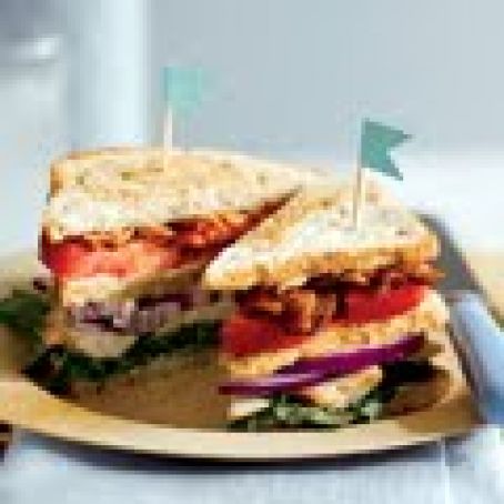 Triple-Decker Chicken Sandwich