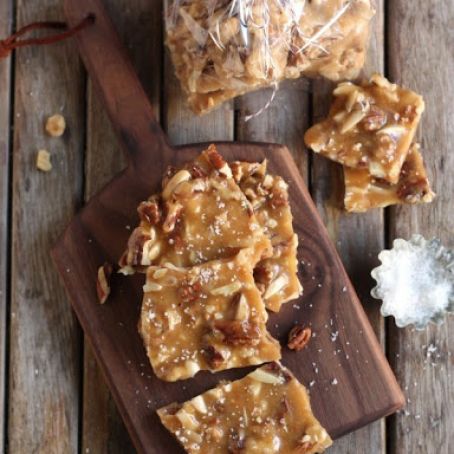 Salted Caramel Nut Brittle