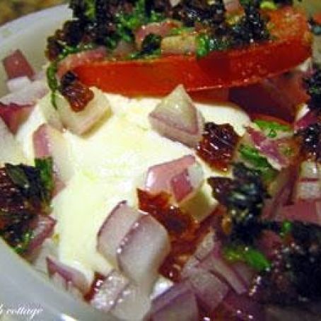 Hot Tomato and Mozzarella Salad