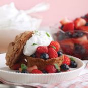 Chocolate Angel Food Shortcakes