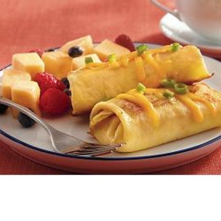 Bacon and Cheese Blintzes