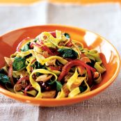 Lemony Pasta With Chicken and Spinach