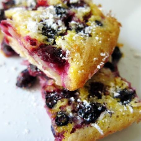Blueberry Lemon Coconut Squares