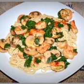 Angel Hair Pasta With Shrimp and Spinach