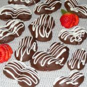 Chocolate-Covered Strawberry Hearts