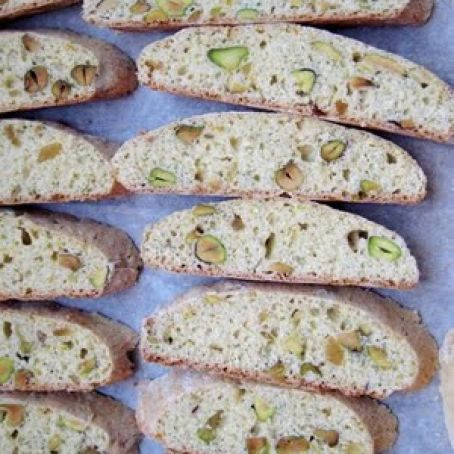 Cranberry and Pistachio Biscotti