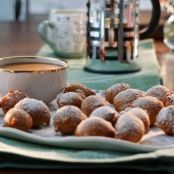 Zeppole with Caramel Marsala Dipping Sauce