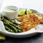 Fish and Green Beans w/ Wasabi Mayonnaise