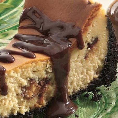 Triple Chocolate Candy Bar Cheesecake