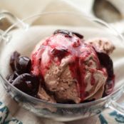 Roasted Cherry Chocolate Ice Cream