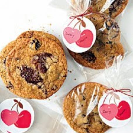 Chewy Chocolate Chunk-Cherry Cookies