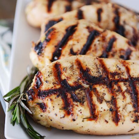 Grilled Honey Mustard Rosemary Chicken