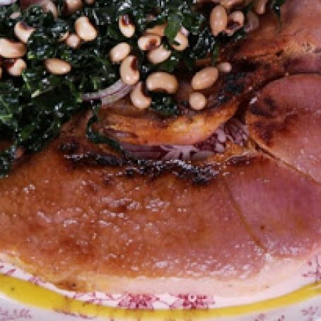HAM*****Ham Steak with Kale & Black Eyed Peas