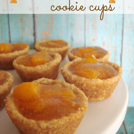 PEACH CRISP COOKIE CUPS