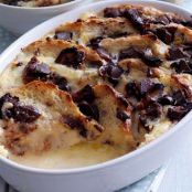 Bread & Butter Pudding with Salted Caramel Whiskey Butter Sauce