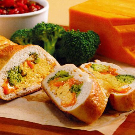 Broccoli & Cheddar Scramble Stromboli