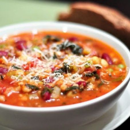 Veggie Overload Minestrone Soup