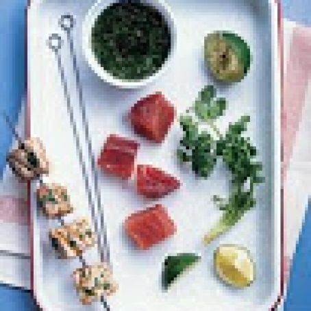 Grilled Tuna Skewers