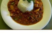 PUERTO RICAN STYLE CORNED BEEF AND RICE