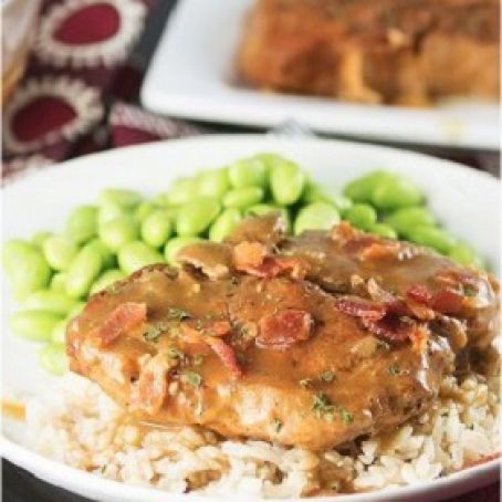 Slow Cooker Smothered Pork Chops