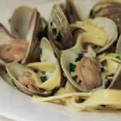 Linguine and Clams in Ginger-Soy Broth