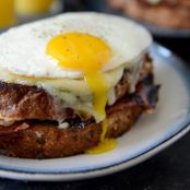 Croque Madame with Crispy Ham