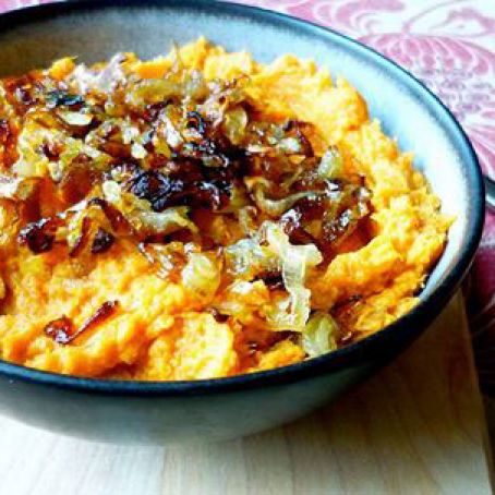 Sweet Potatoes, Mashed  with Shallots, Passover