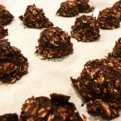 Unbaked Chocolate Walnut Cookies