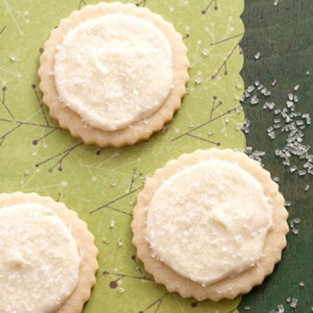 Eggnog-Frosted Nutmeg Sugar Cookies