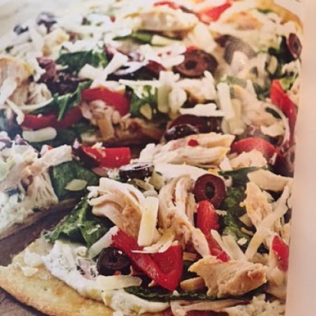 Chicken, Spinach & Goat Cheese Pizza